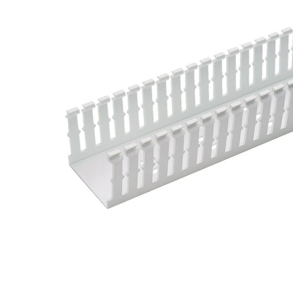 Base Wiring Duct, Type F, Narrow, Adhesive, White, 3" x 4" x 1' (6-Pack)